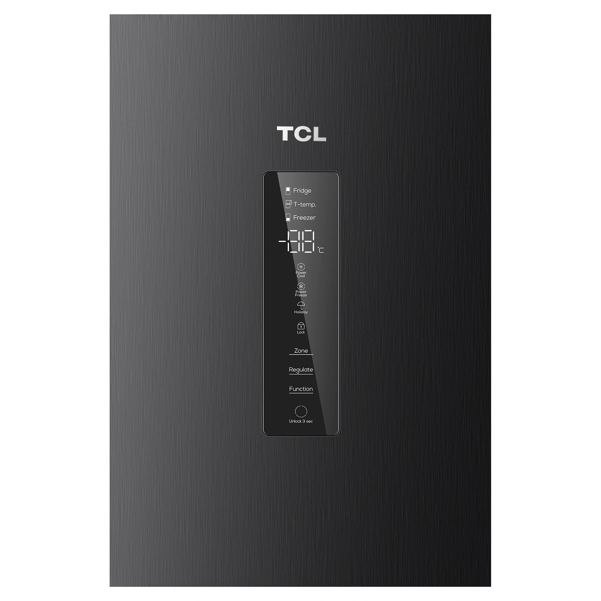 TCL 412L Bottom Mount Fridge C440BFB, Control Panel View