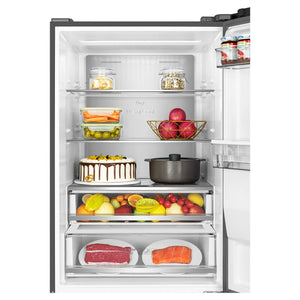 TCL 412L Bottom Mount Fridge C440BFB, Fridge Door View With Storages