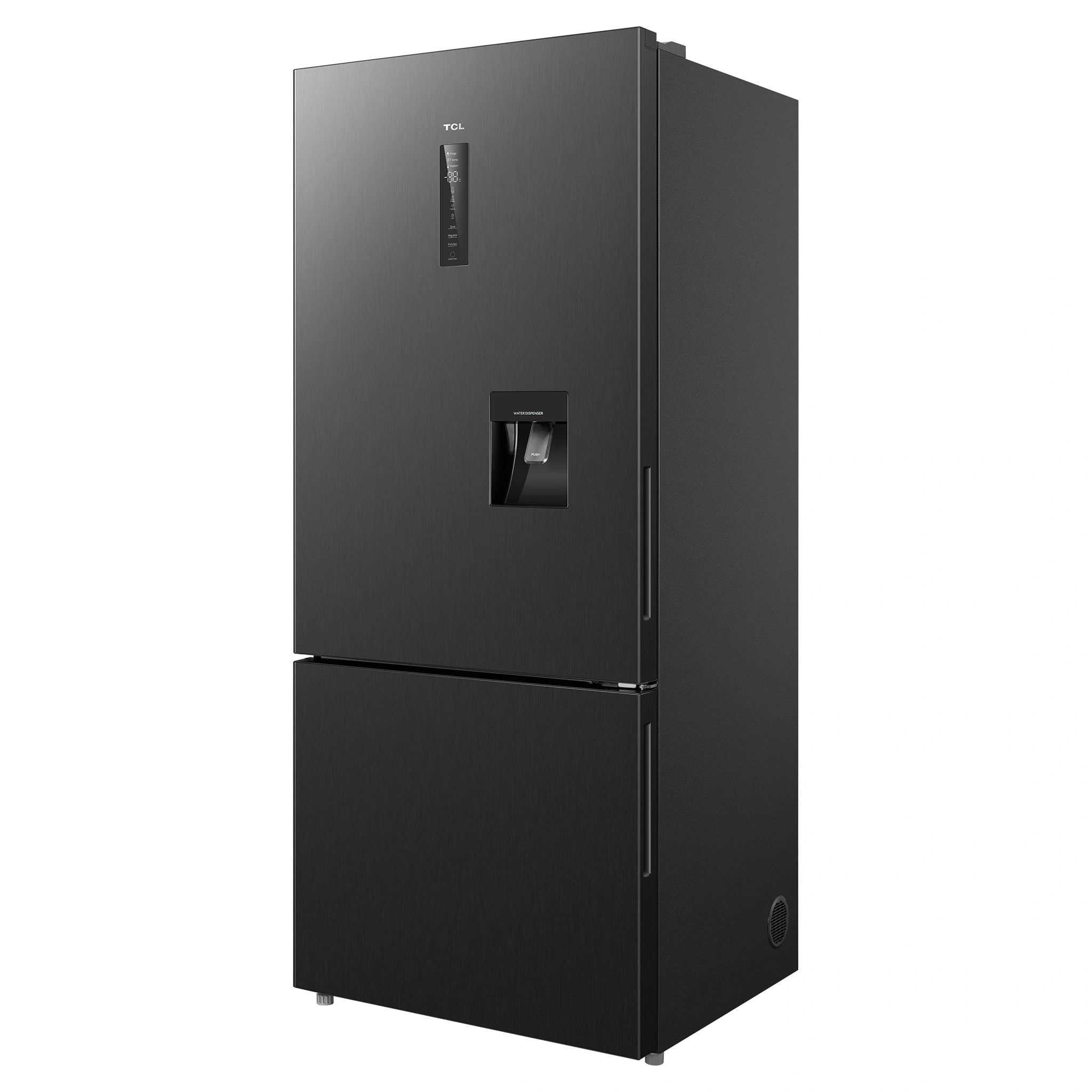 TCL 412L Bottom Mount Fridge C440BFB, Right Side View