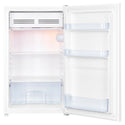 TCL 121L White Reversible-Door Bar Fridge F122SDW, Front View with Door Open