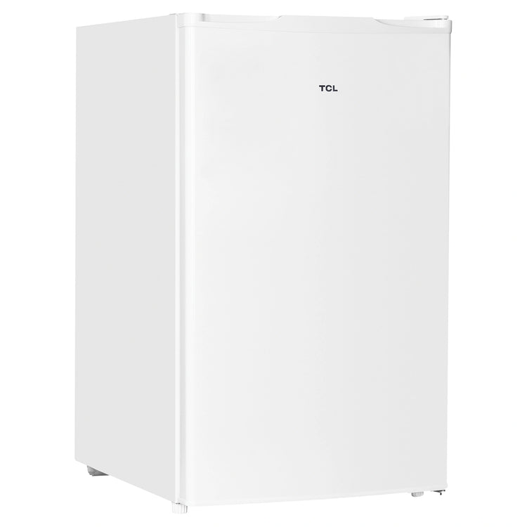  TCL 121L White Reversible-Door Bar Fridge F122SDW, Left Side View