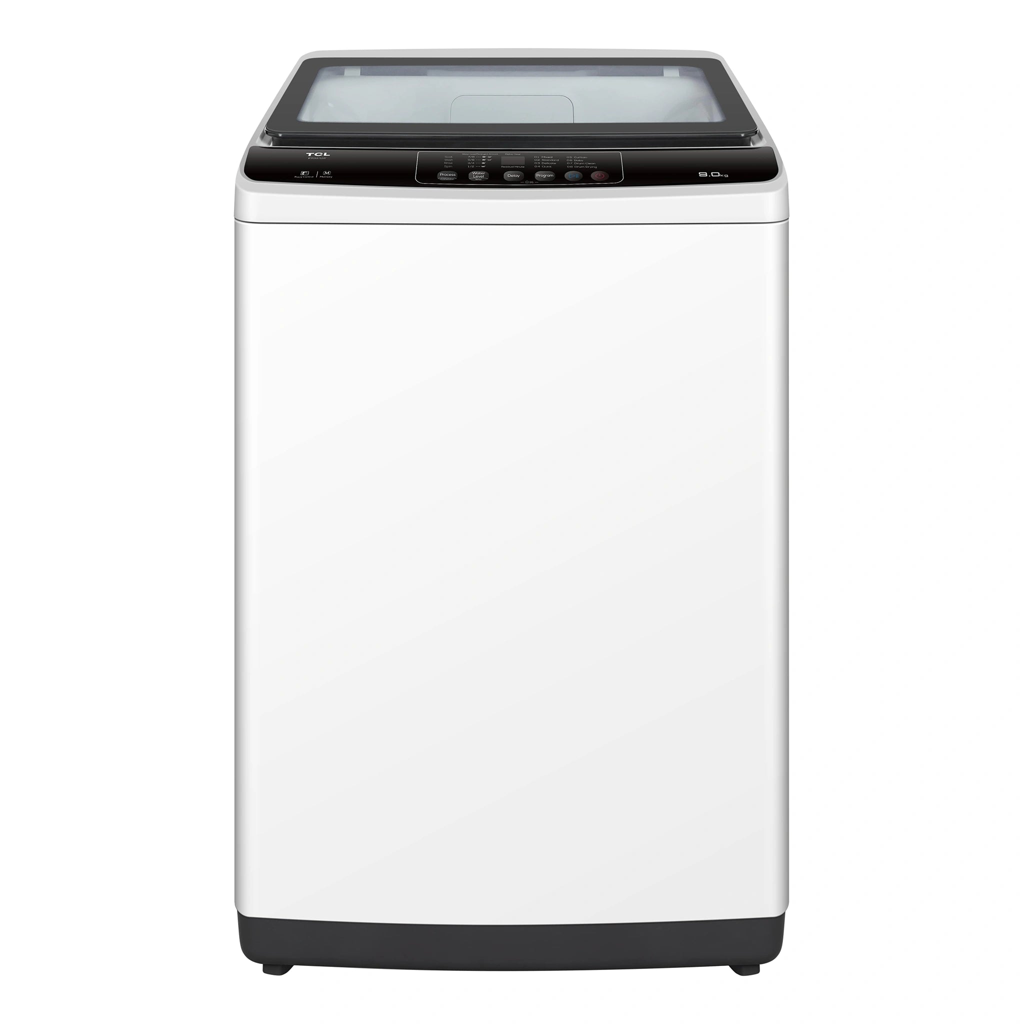 TCL 9KG Top Load Washing Machine F709TLW, Front View