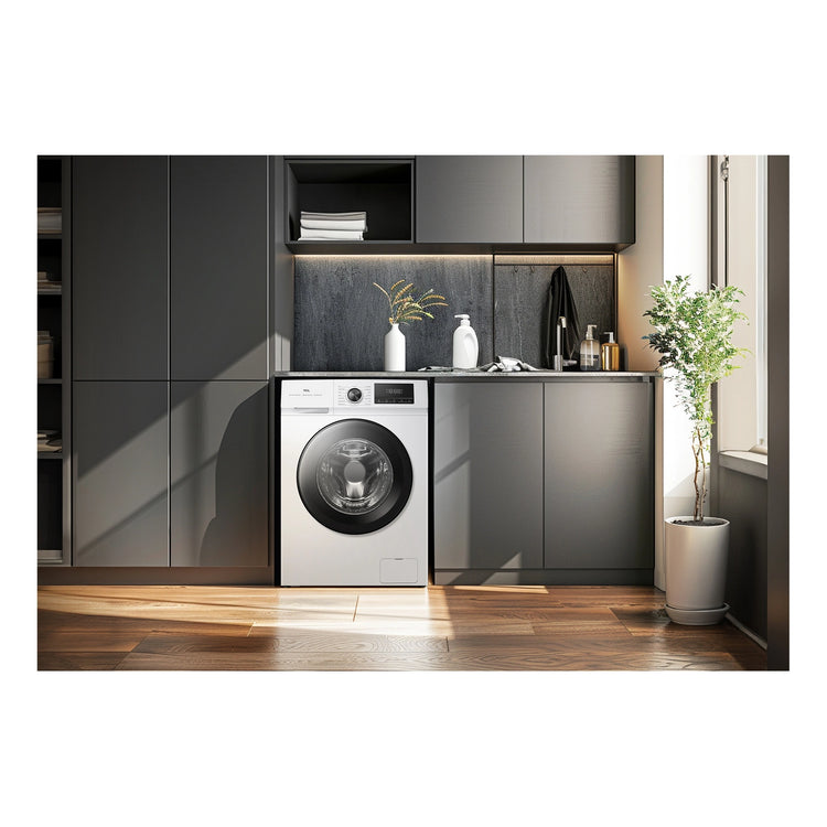 TCL 7.5KG Front Load Washing Machine P108FLW, Lifestyle