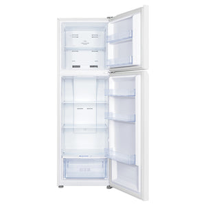 TCL 249L Top Mount Fridge White P272TMW, Front View With Door Open
