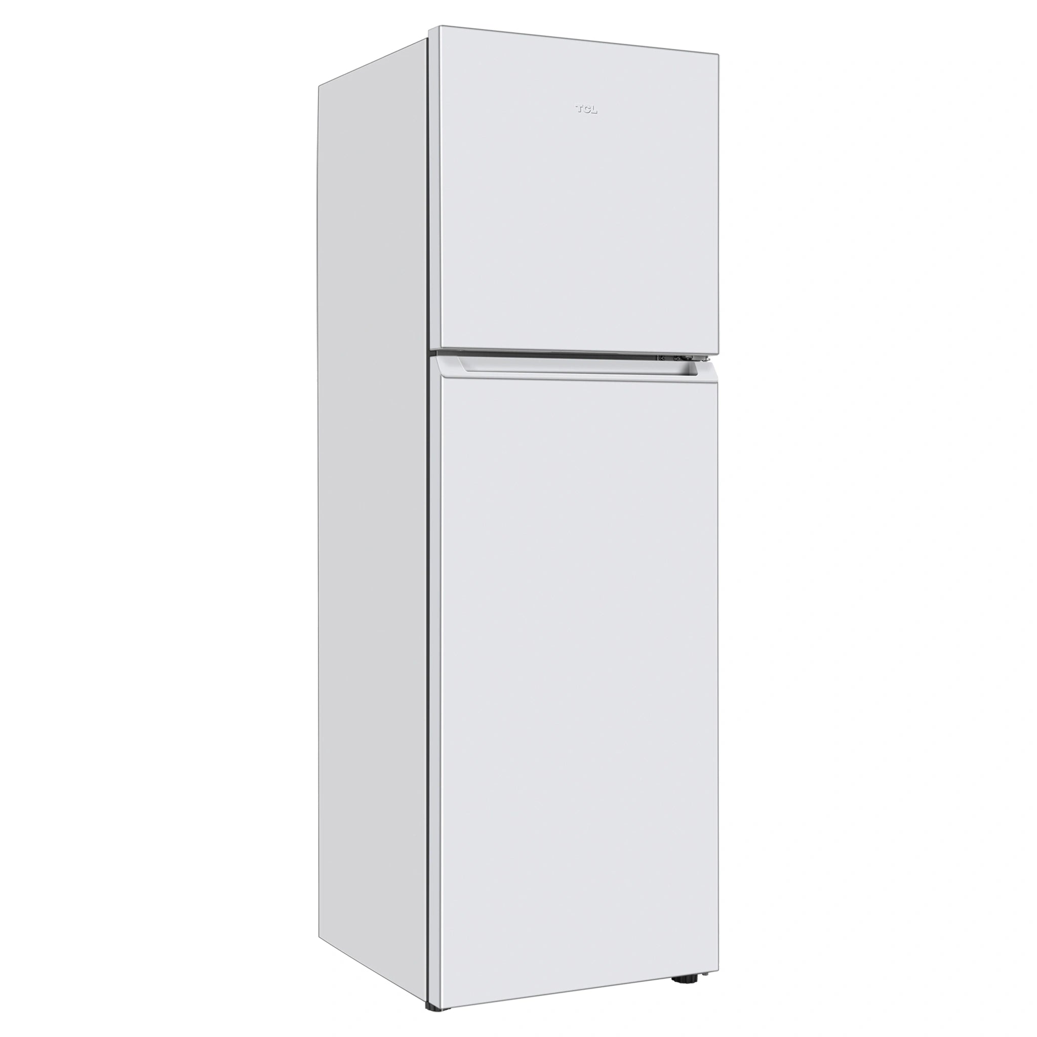 TCL 249L Top Mount Fridge White P272TMW, Left Side View