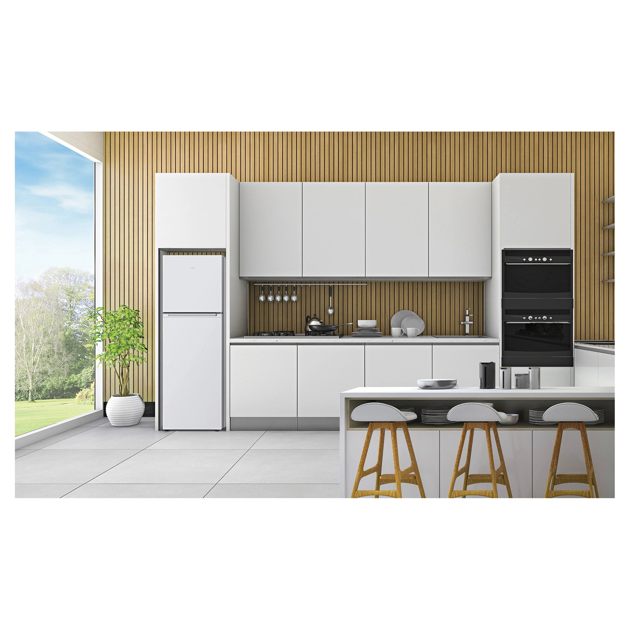 TCL P272TMW 249L Top Mount Fridge White