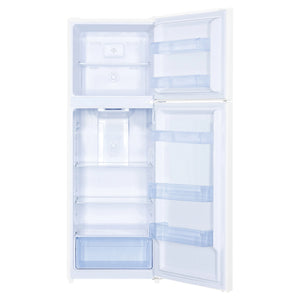 TCL 362L Top Mount Fridge White P362TMW, Front View With Door Open