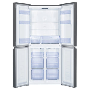 TCL 421L French Door Fridge P421CDN, Front View With Double Door Open View