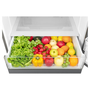 TCL 416L Bottom Mount Fridge P445BFG, Fresh Zone View