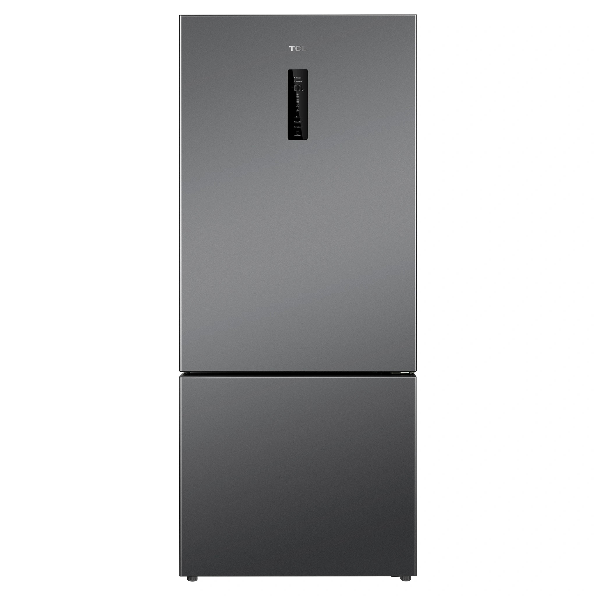 TCL 416L Bottom Mount Fridge P445BFG, Front View