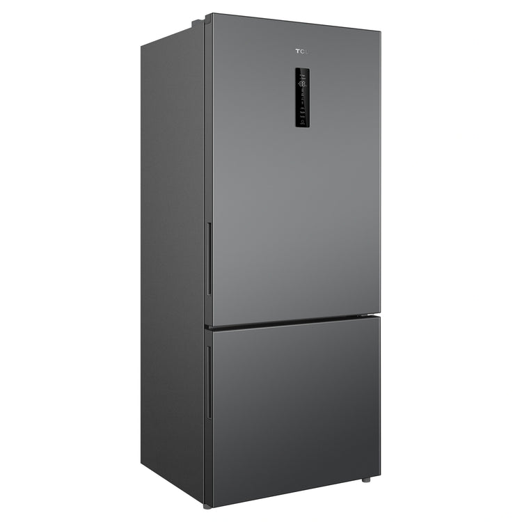 TCL 416L Bottom Mount Fridge P445BFG, Left Side View