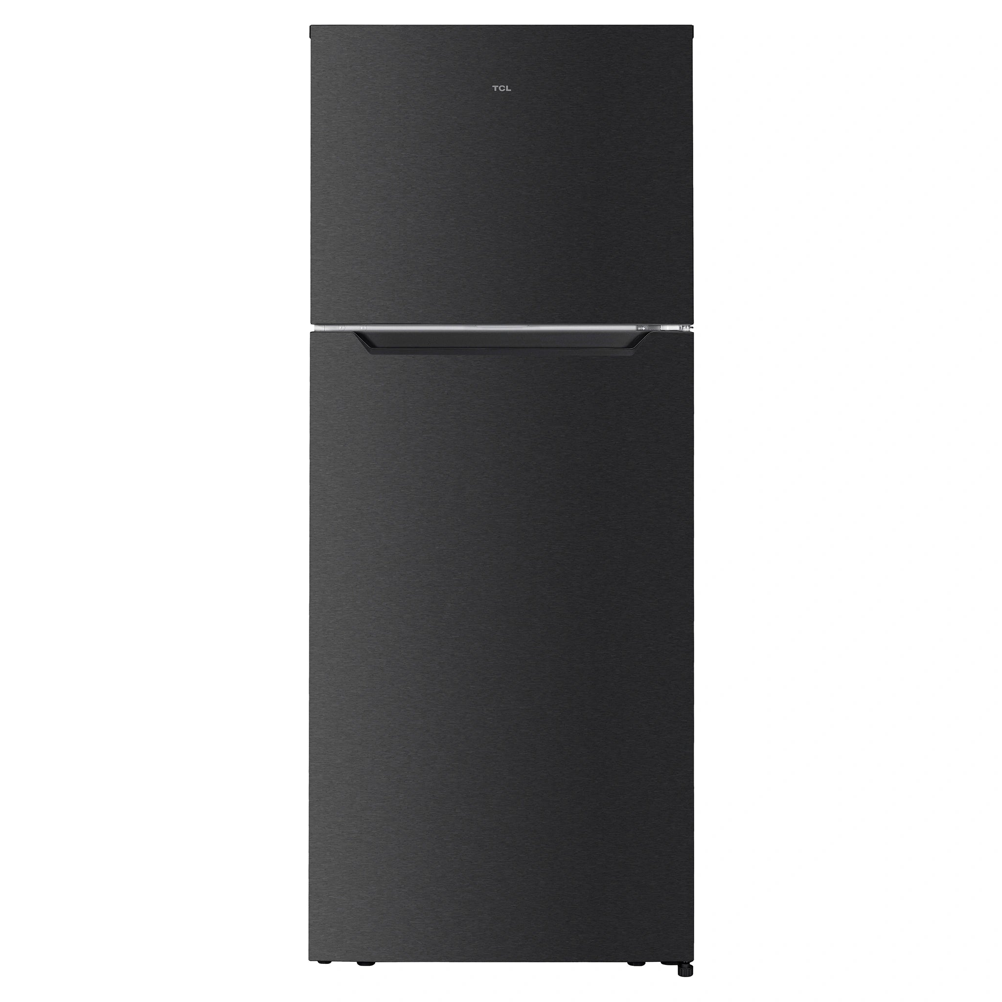 TCL 415L Top Mount Fridge Black P454TMB, Front View