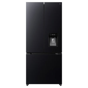 TCL 496L Black French Door Fridge TRF495FHB, Front View
