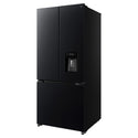 TCL 496L Black French Door Fridge TRF495FHB, Left Angled View