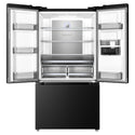 TCL 575L Matte Black French Door Fridge TRF576FHB, Doors Open View
