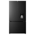 TCL 575L Matte Black French Door Fridge TRF576FHB, Front View