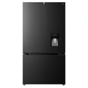 TCL 575L Matte Black French Door Fridge TRF576FHB, Front View