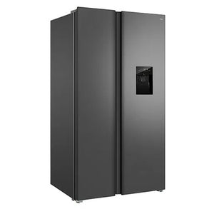 TCL 631L Grey Side by Side Fridge TRF630SHG, Left Side View