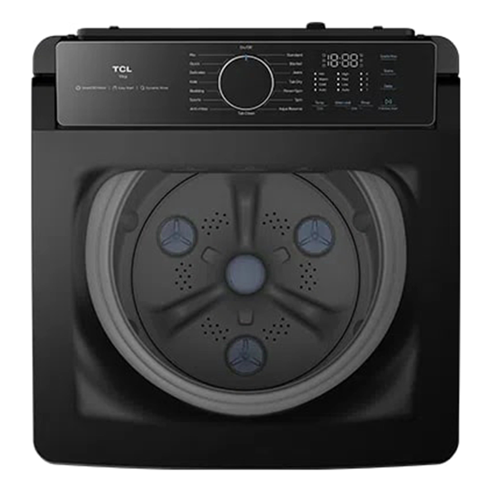 TCL 10kg Top Load Washing Machine WA10P60G, Top View