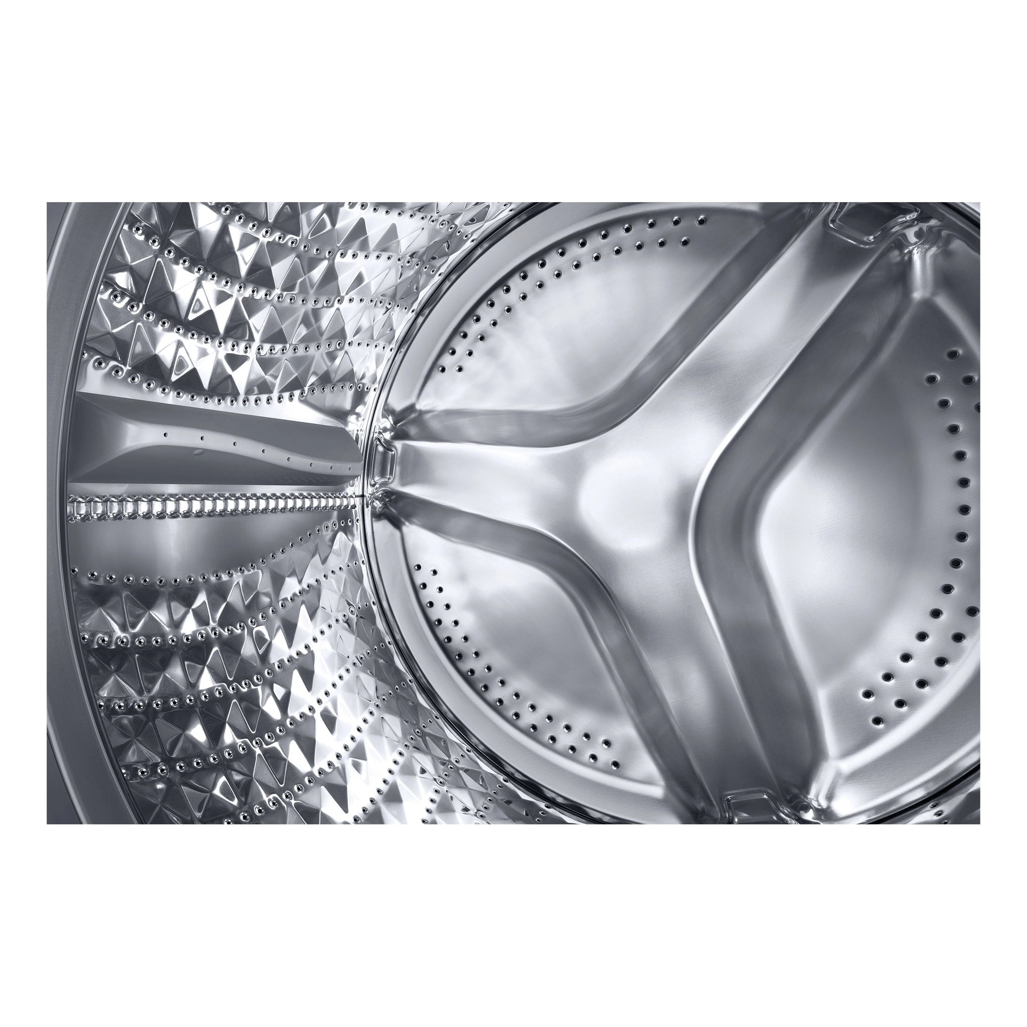 TCL 10kg Front Load Washing Machine - 5 Star Energy Rating WF10P11W, Drum View