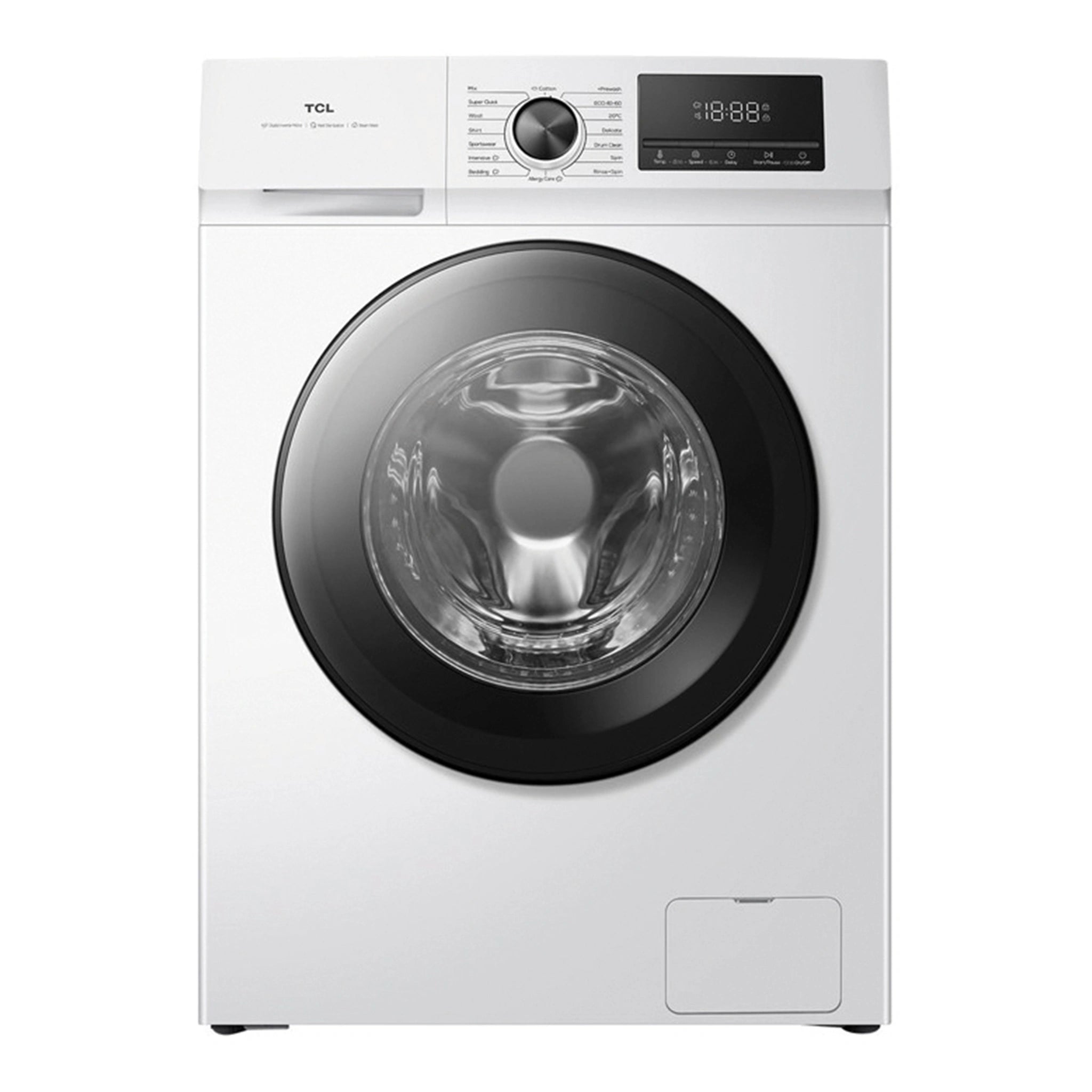 TCL 7.5kg Front Load Washing Machine WF75P10W, Front View