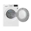 LG 8Kg White Heat Pump Dryer TD-H803CSW, Front view with door open