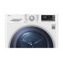 LG 8Kg White Heat Pump Dryer TD-H803CSW, Front panel perspective view