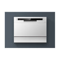 Teco TDW06WBM 55cm Stainless Steel Benchtop Dishwasher, Front view