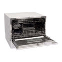 Teco TDW06WBM 55cm Stainless Steel Benchtop Dishwasher, Front open