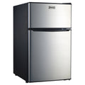 Teco 86L Stainless Steel 2 Door Bar Fridge TBF86SMTAG Front Right Side View 