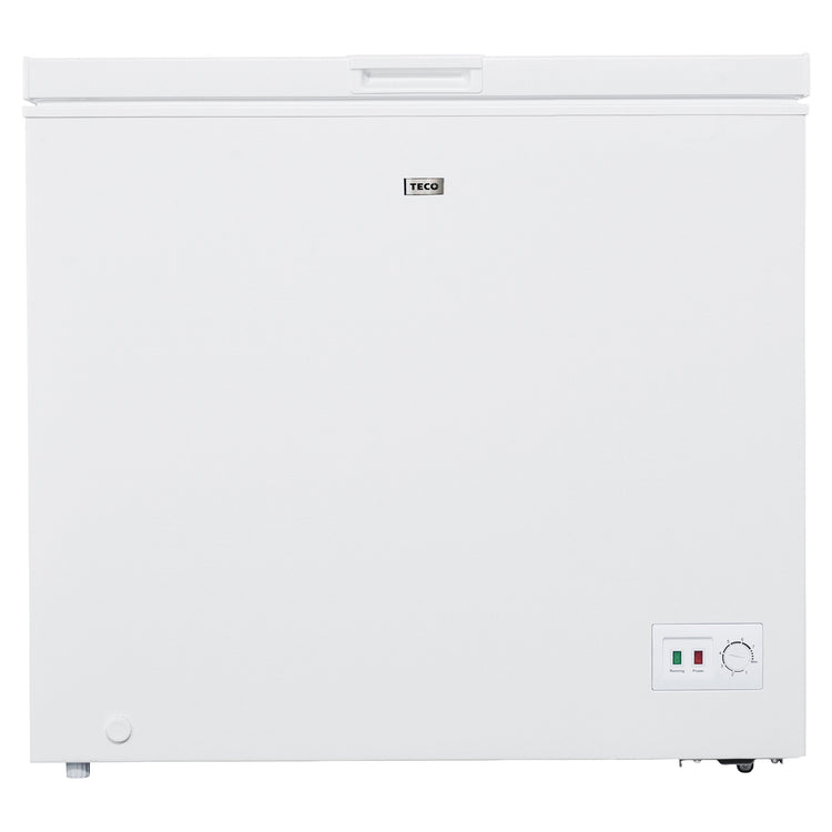 Teco 198L White Chest Freezer TCF198WMIH, Front View