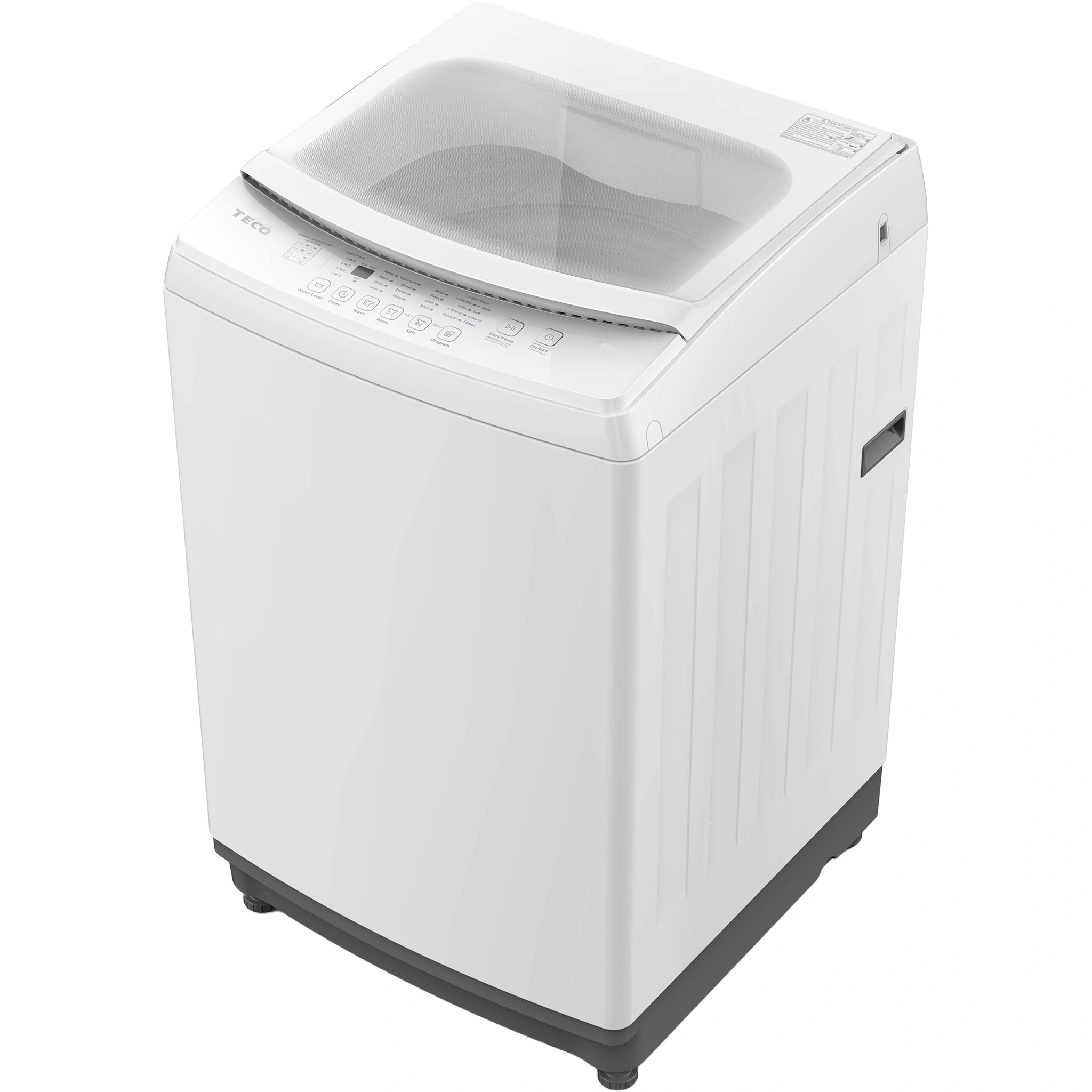 Teco 5.5kg White Top load Washer TWM55TCM, Top View