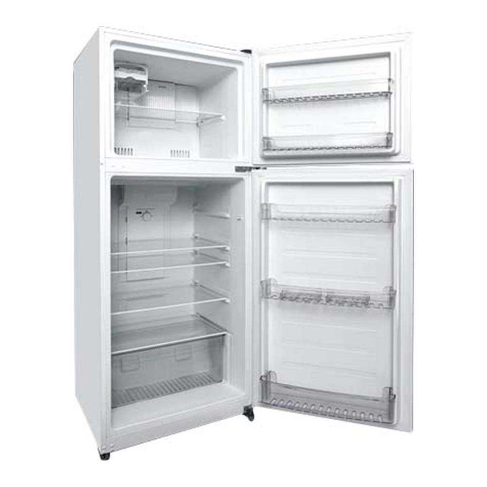 Teco TFF400WNTCM 400L Top Mount Fridge White, Front right view with door open