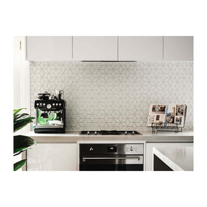 Schweigen UM11706-S1 60cm Silent Undermount Rangehood, Front right view in a kitchen cabinet