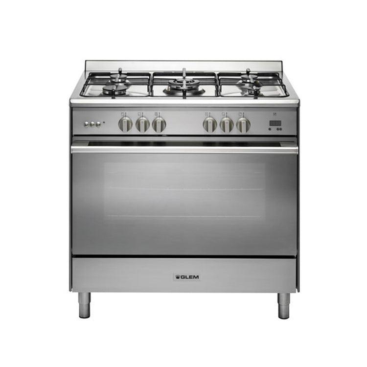 Glem Gas UN965MVI 90cm All Gas Stainless Steel Cooker