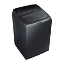 Samsung 13kg Activ DualWash Top Load Washing Machine WA13M8700GV, Top front right view