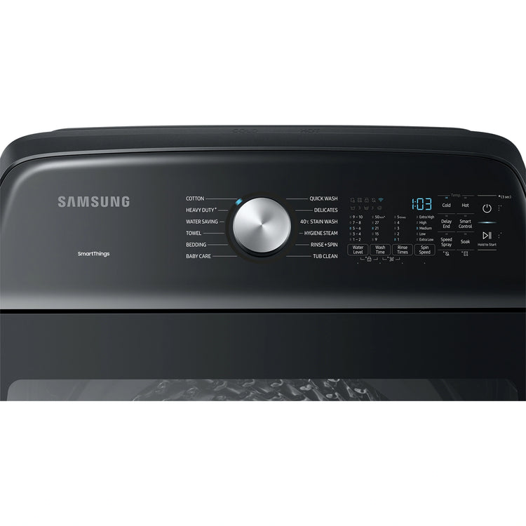 Samsung 14kg Top Load Washer WA14A8377GV, Control Panel View