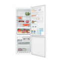 Westinghouse 317L Bottom Mount Fridge WBB3400WHX, Front view with door open filled with groceries and bottles