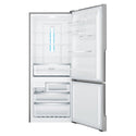 Westinghouse 435L Bottom Mount Fridge Stainless WBE4500SCL, Front view with open doors