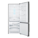 Westinghouse WBE4504BBR 453L Bottom Mount Fridge Dark Stainless, Front view with open doors