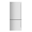 Westinghouse WBE4504SCL 425L Bottom Mount Fridge Stainless Steel, Front view