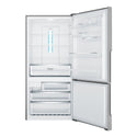 Westinghouse 528L Bottom Mount Fridge Stainless WBE5300SBR, Front view with open doors