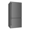 Westinghouse 528L Bottom Mount Fridge Dark Stainless WBE5304BBR, Front right view