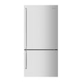 Westinghouse 528L Bottom Mount Fridge Stainless WBE5304SBR, Front view