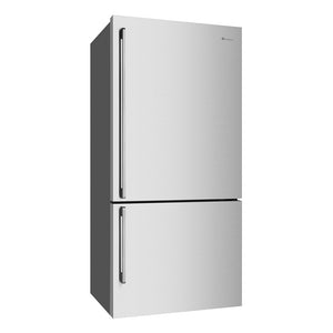 Westinghouse 528L Bottom Mount Fridge Stainless WBE5304SBR, Front right view