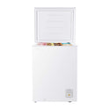 Westinghouse WCM1400WE 145L Chest Freezer, Front view with door open, full of food items