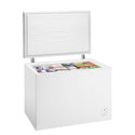 Westinghouse 292L Chest Freezer WCM2900WD, , Front right view with open top with food items