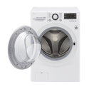 LG 13kg Front Load Washing Machine with Turbo Clean WD1013NDW, Front view with door open