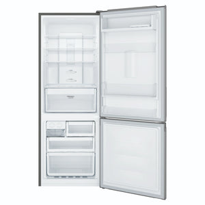 Westinghouse 308L Bottom Freezer Fridge - Arctic Steel WBB3100AKX, Front View With Door Open