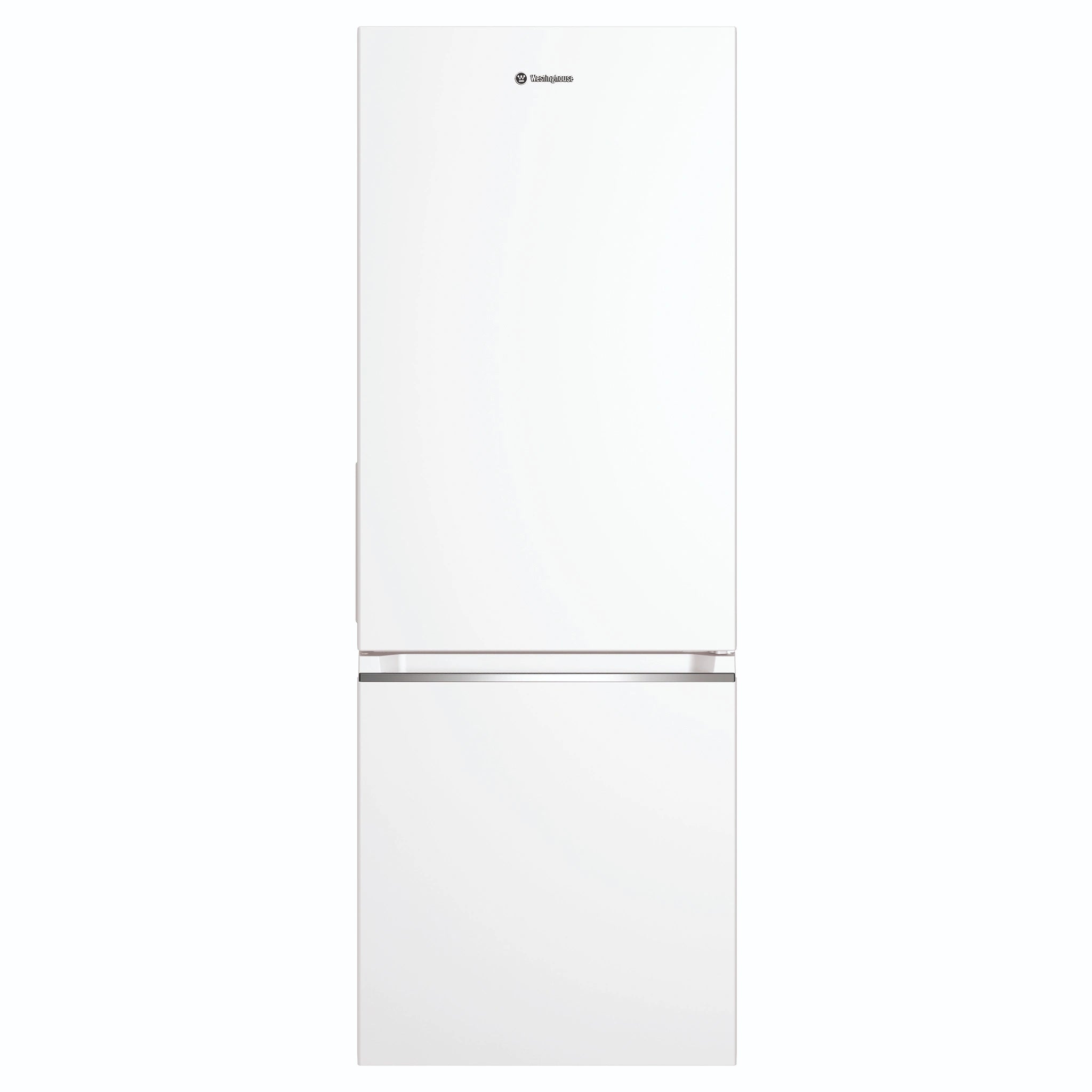 Westinghouse 308L Bottom Freezer Fridge - White WBB3100WKX, Front View